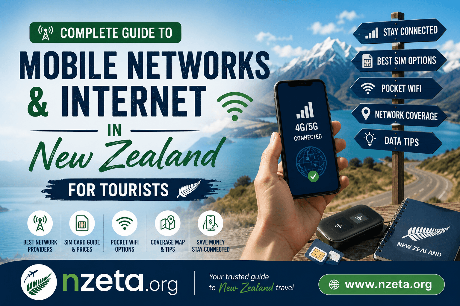 Complete Guide to Mobile Networks & Internet in New Zealand for Tourists