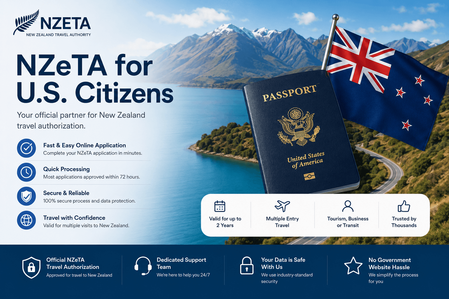 NZeTA for US Citizens - Travel Authorization Badge